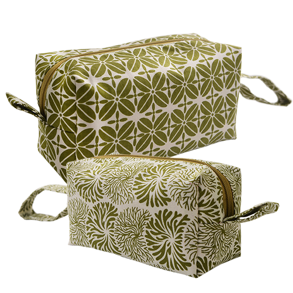 Medium Coffee Bean Avocado Cosmetic Case by Balizen Direct from Bali