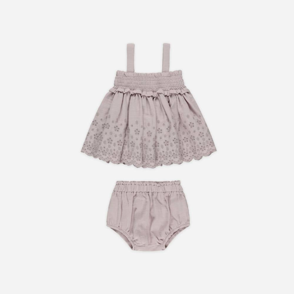 Mae Smocked Top and Bloomer Set by Quincy Mae