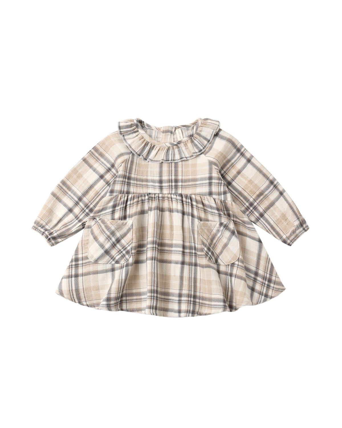 Quincy Mae Fall Plaid Simone Dress in organic cotton, view 1