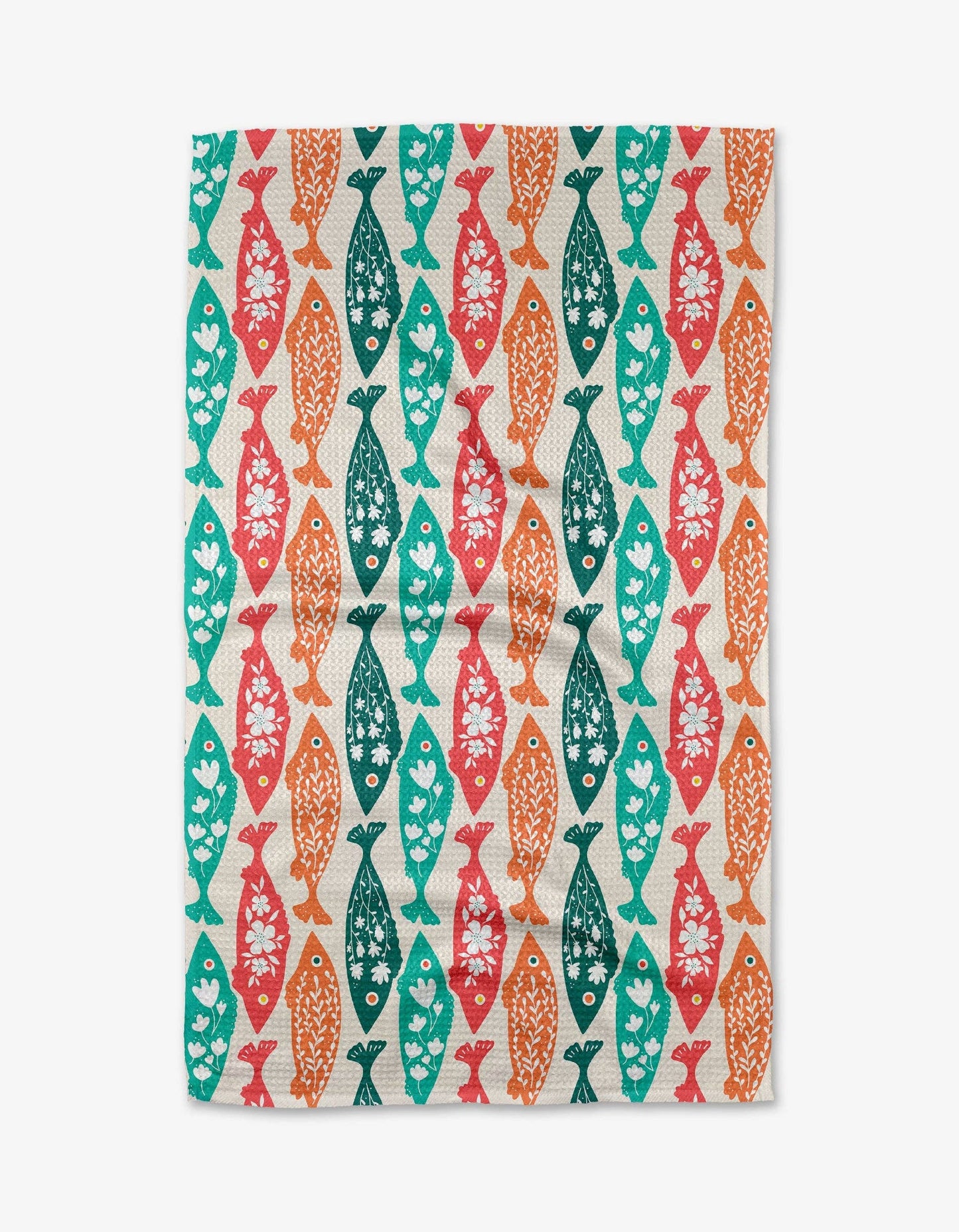 Geometry Swedish Fish Tea Towel