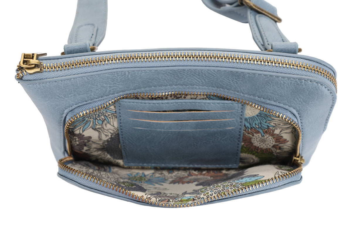Liz Soto Handbags Jenni 3320 Crossbody in Dark Denim, view 9