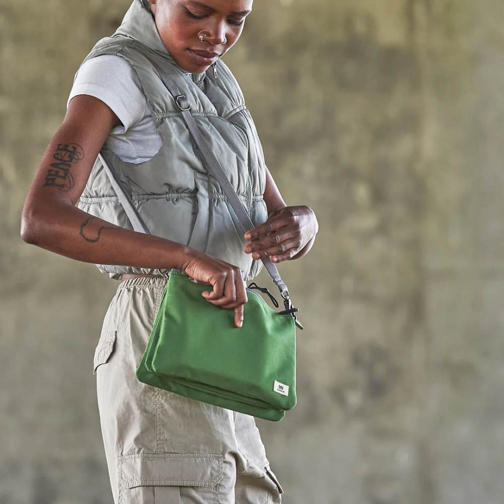 Carnaby Crossbody Recycled Bag in Granite by ORI London