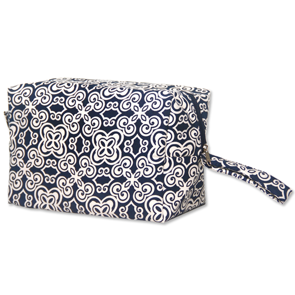 Small Indigo Spring Flowers Cosmetic Cases by Balizen Direct from Bali