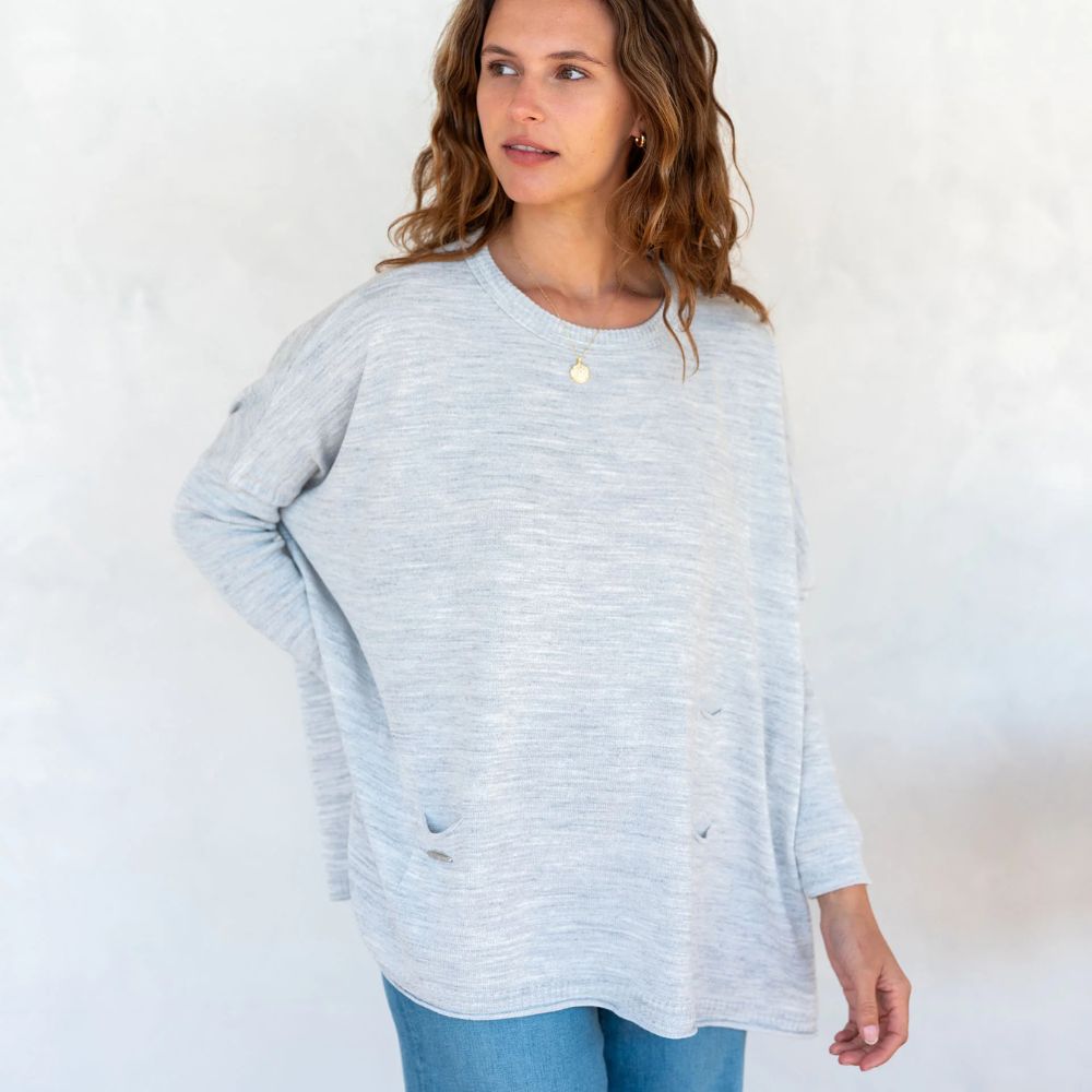 Catalina Sweater in Ash by Mersea