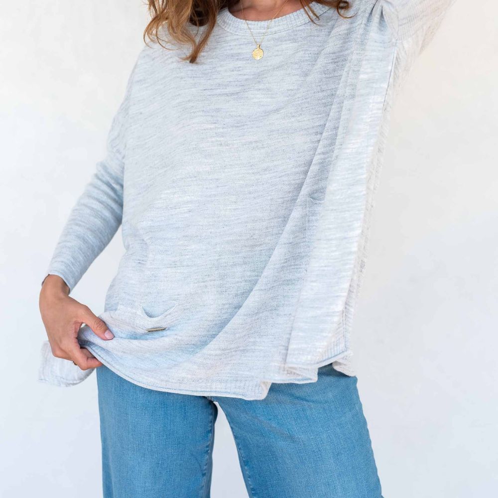 Catalina Sweater in Ash by Mersea