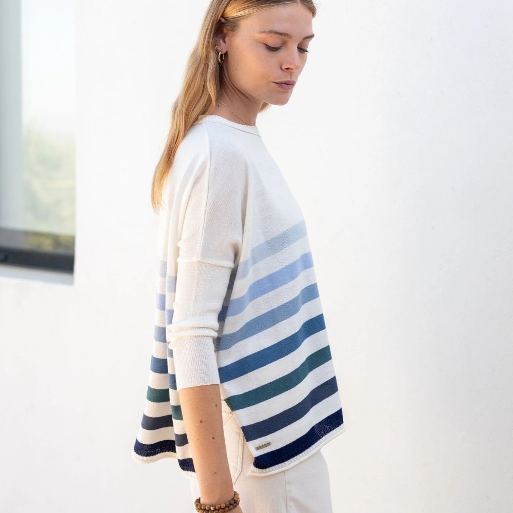 Catalina Sweater in Seaside Fade by Mersea