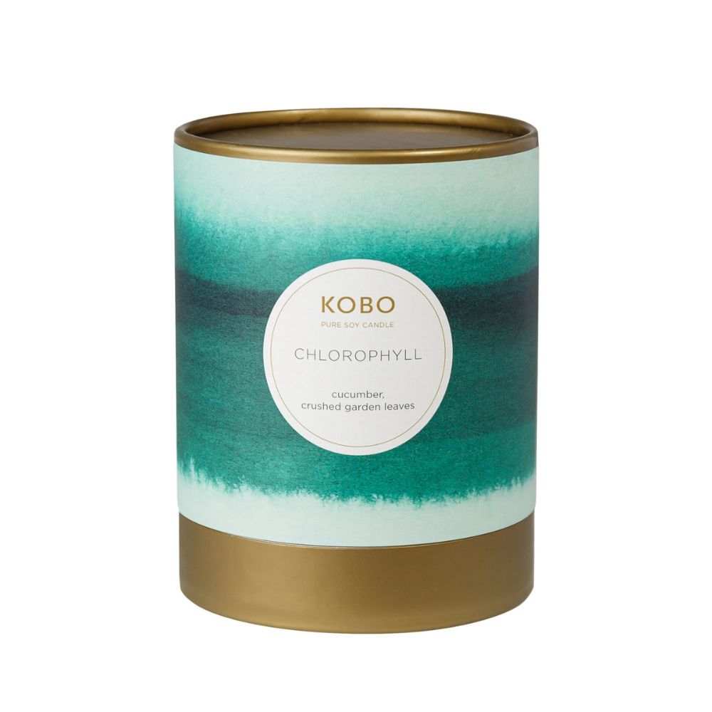 Chlorophyll Watercolor Candle by Kobo