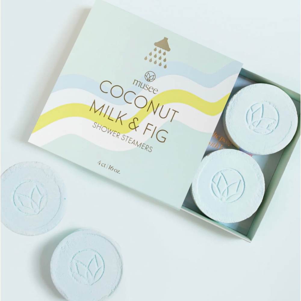 Coconut and Fig Shower Steamers 4pc Set by Musee