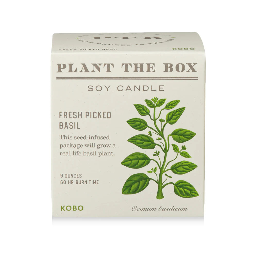 Fresh Picked Basil Plant The Box Candle