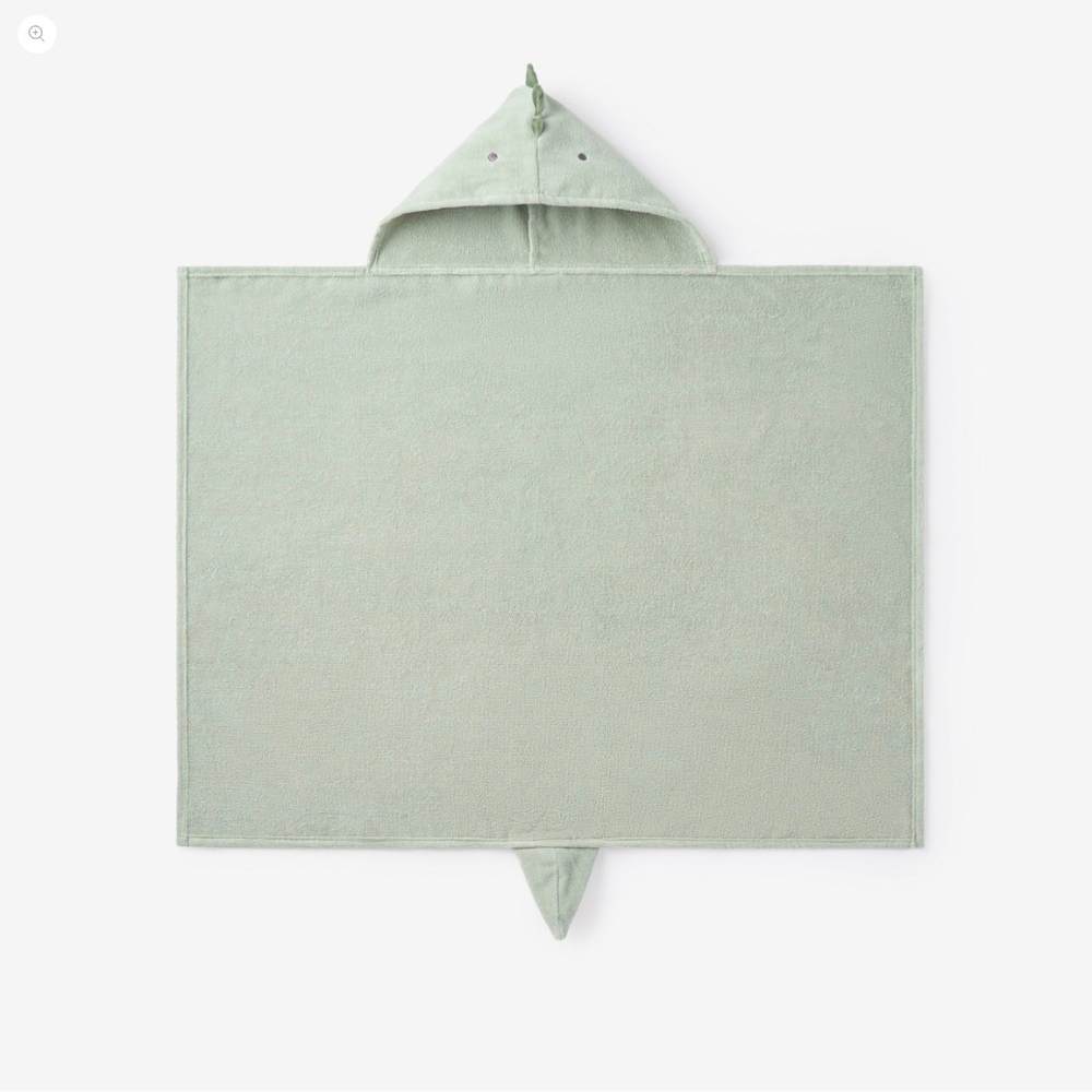 Sage Dinosaur Hooded Bath Towel