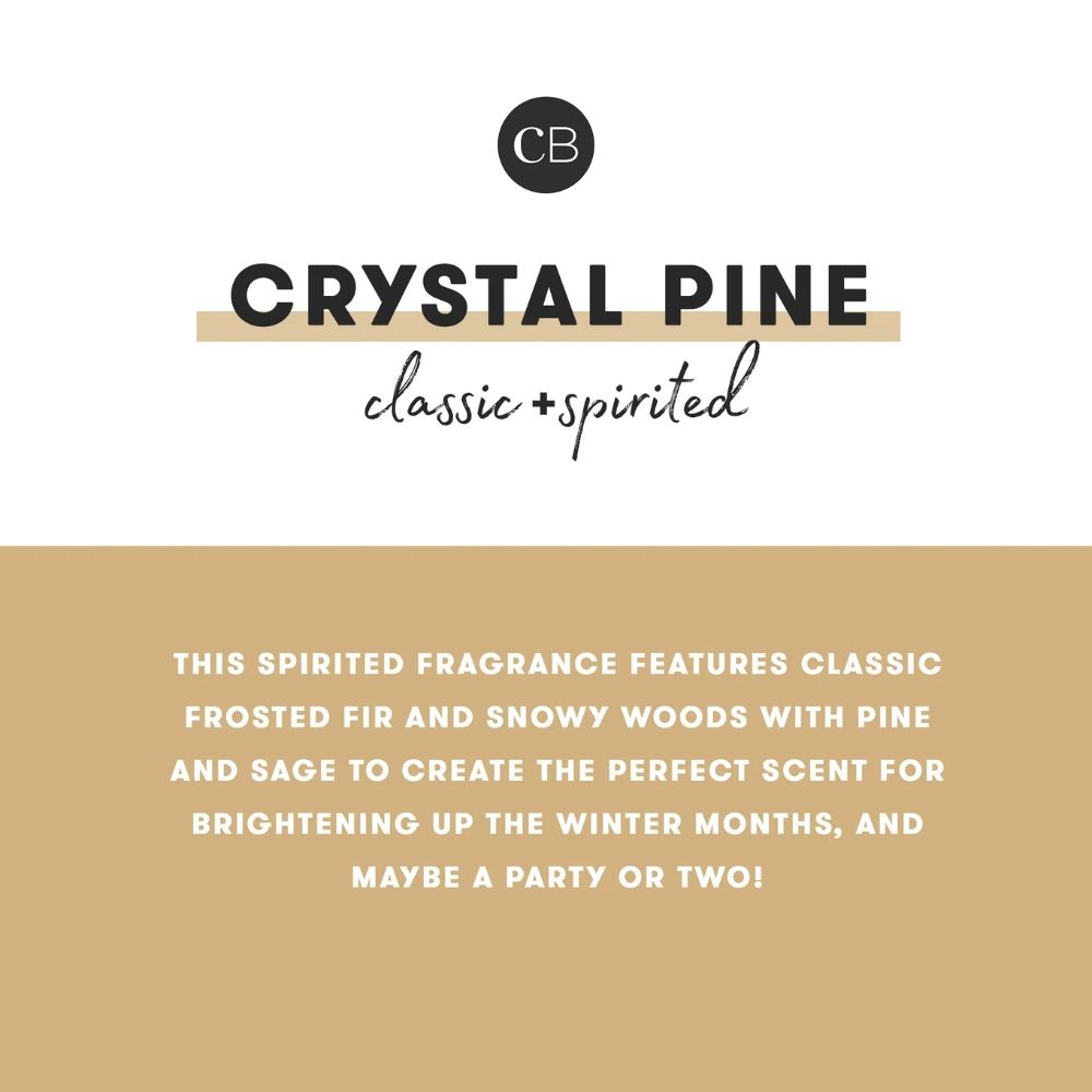 Crystal Pine Holiday Pattern Play Petite Candle by Capri Blue