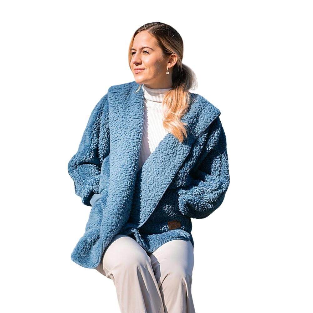 Sherpa Wrap in Blue Denim by Nordic Beach