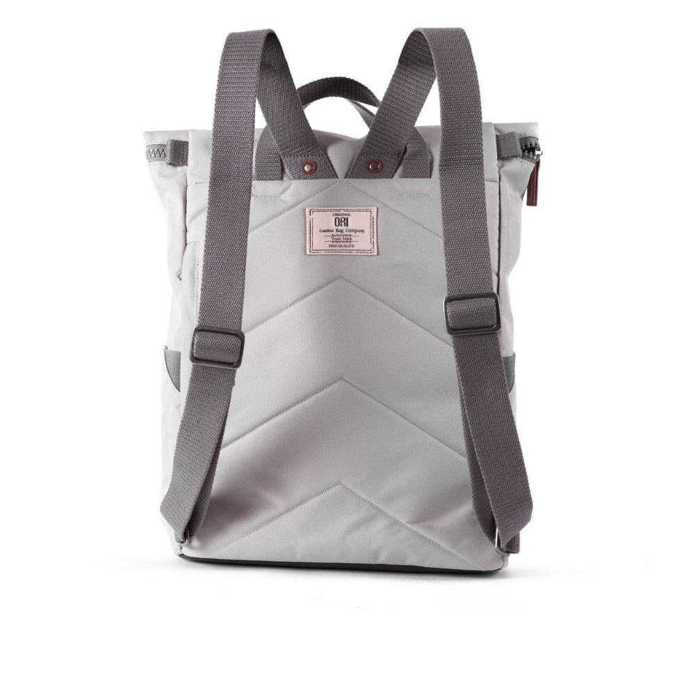 Finchley Medium Recycled Canvas Backpack in Mist by ORI London