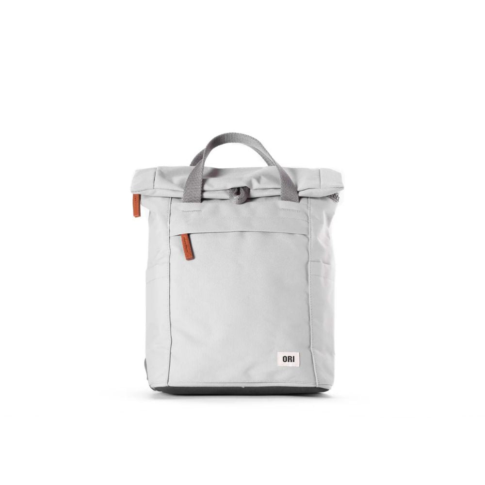 Finchley Medium Recycled Canvas Backpack in Mist by ORI London