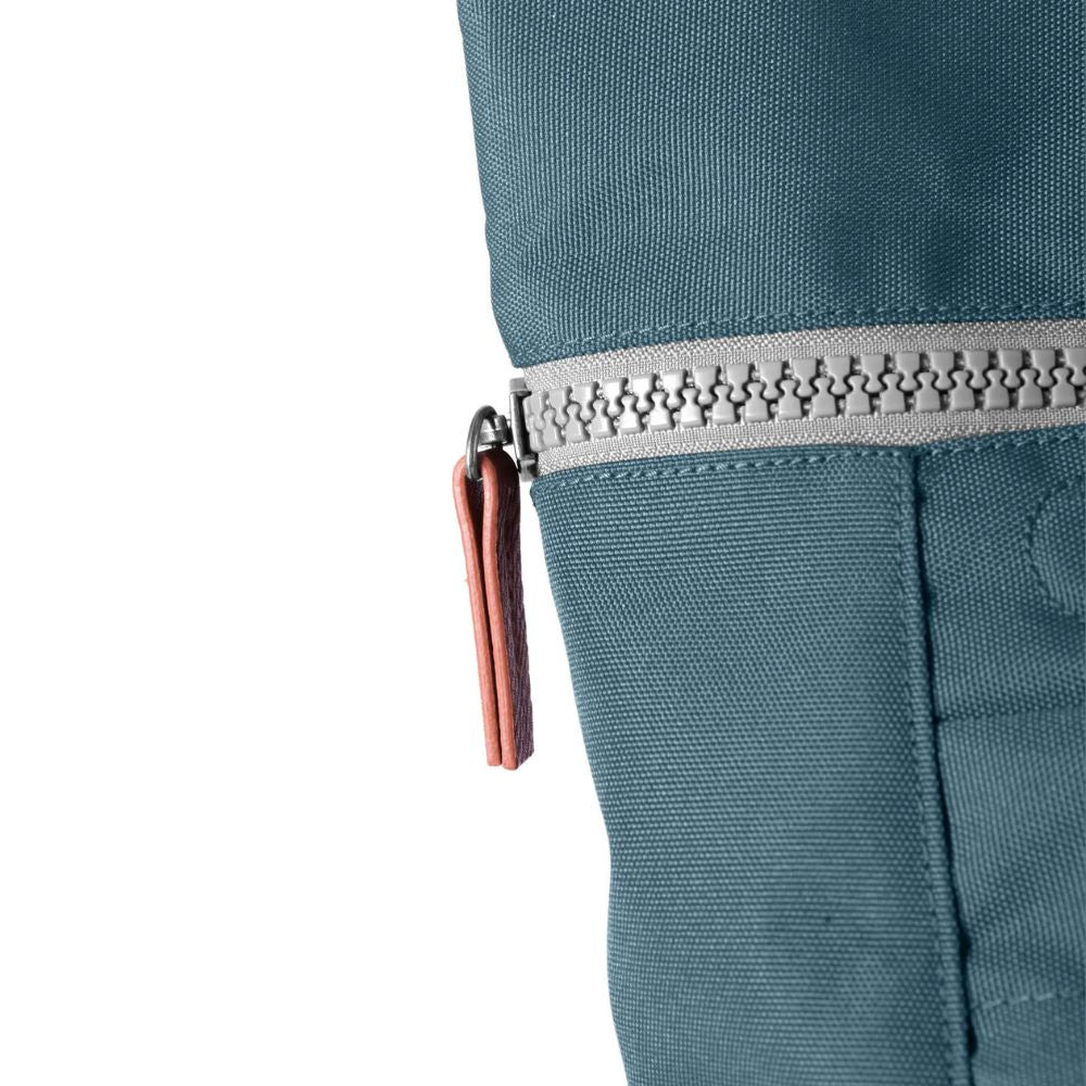 Finchley Medium Recycled Canvas Backpack in Airforce Blue by ORI London