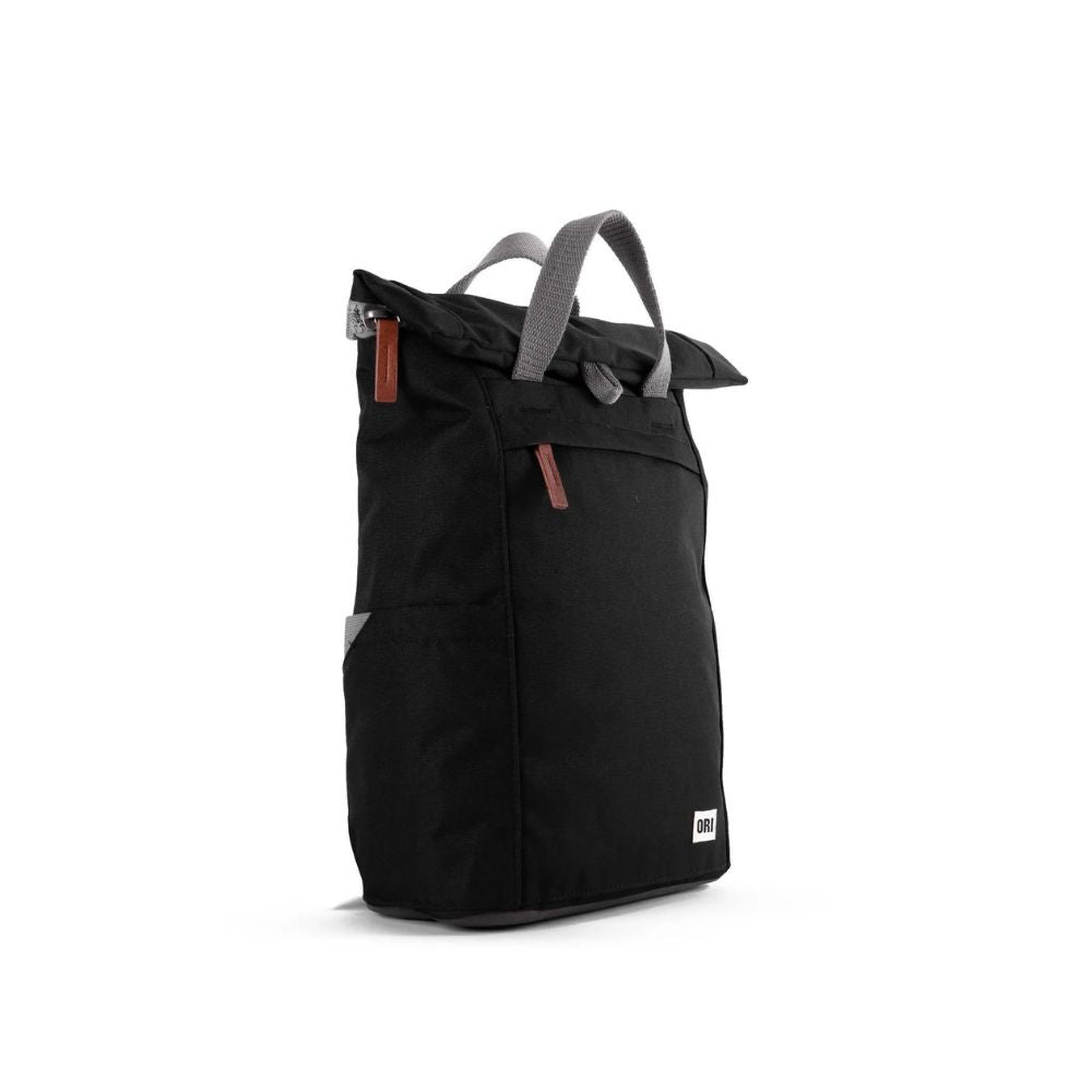 Finchley Medium Recycled Canvas Backpack in Ash by ORI London