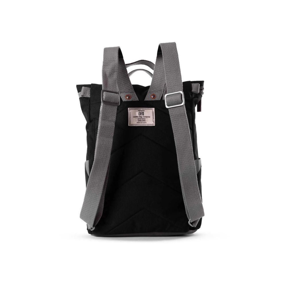 Finchley Medium Recycled Canvas Backpack in Ash by ORI London
