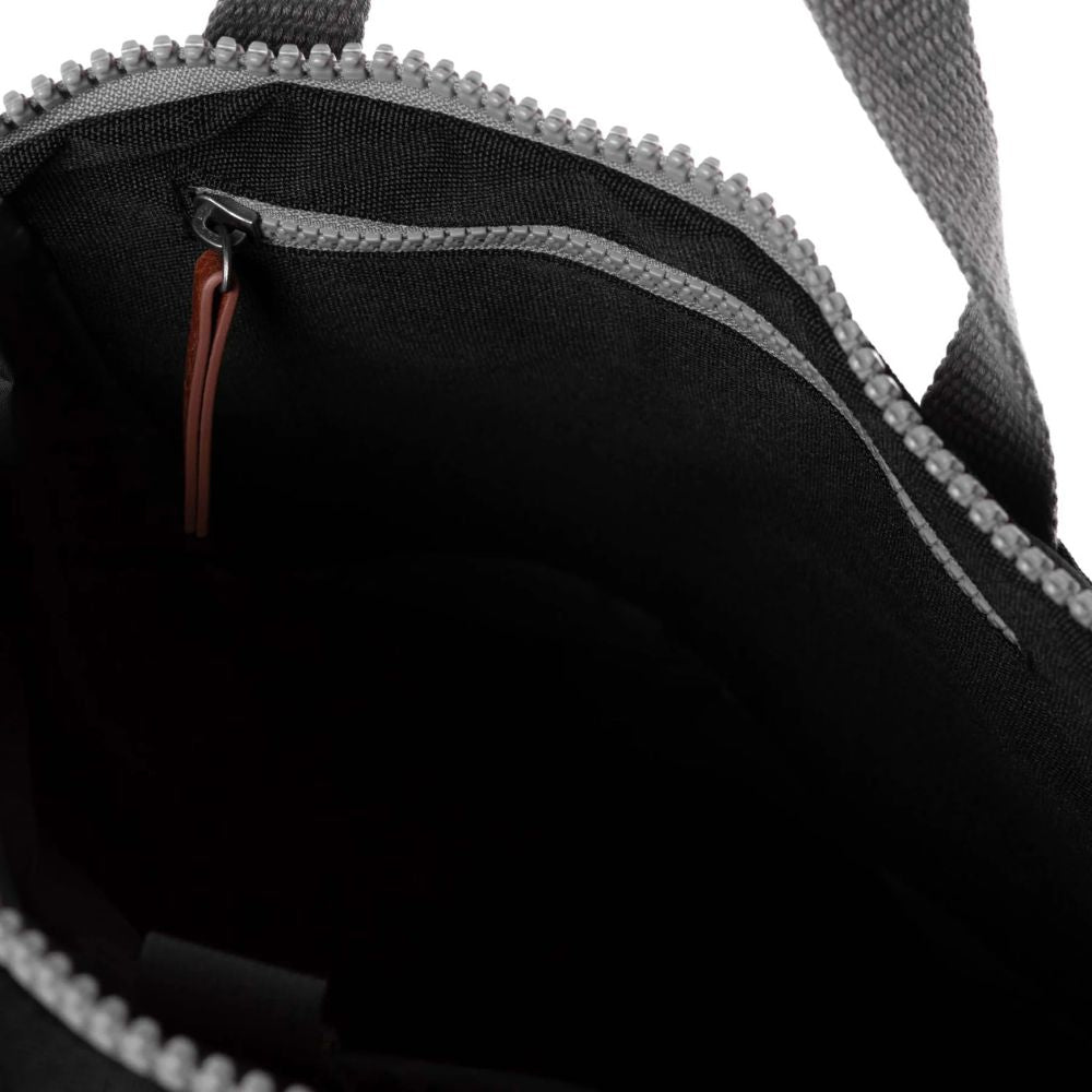Finchley Medium Recycled Canvas Backpack in Ash by ORI London