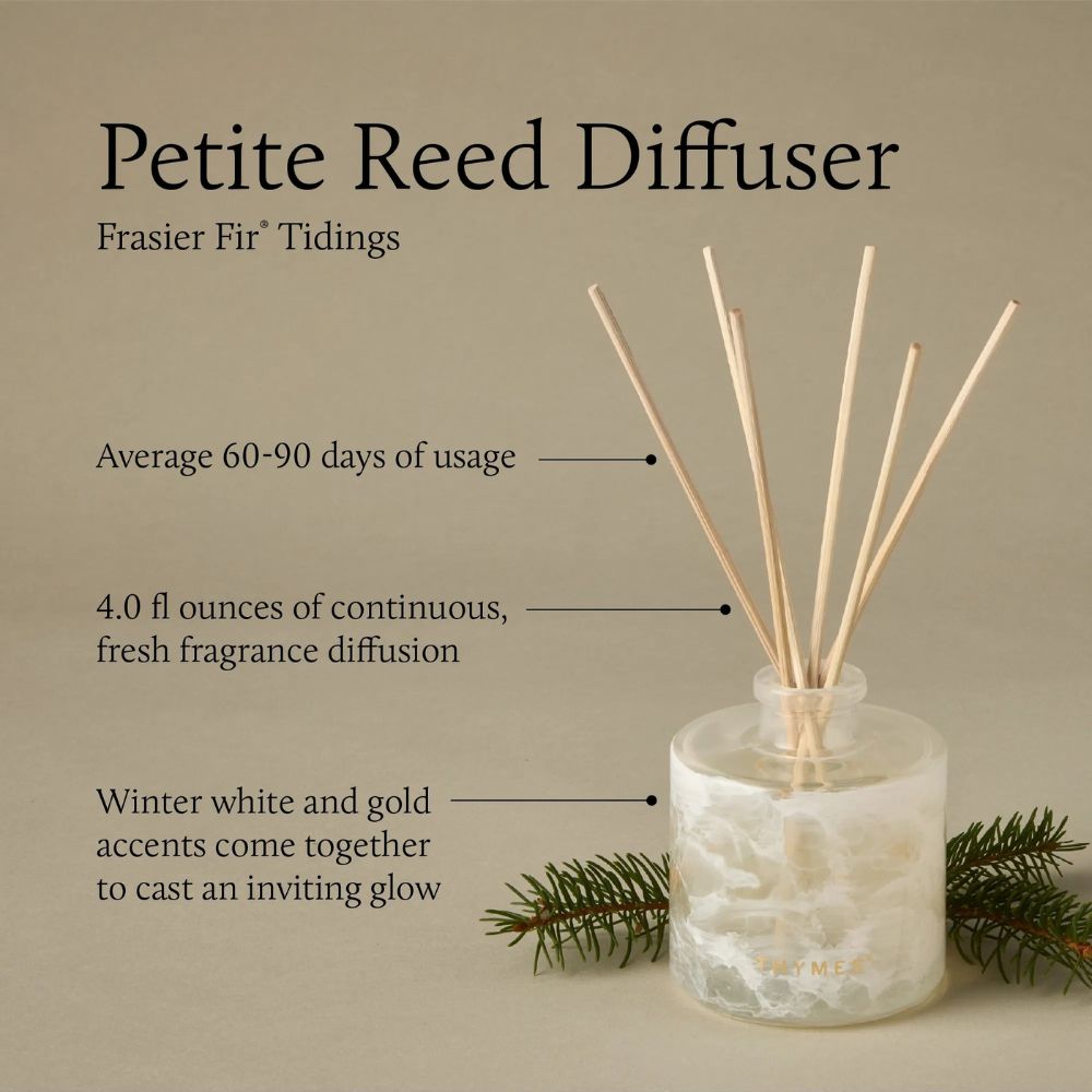 Frasier Fir Tidings Petite Reed Diffuser by Thymes