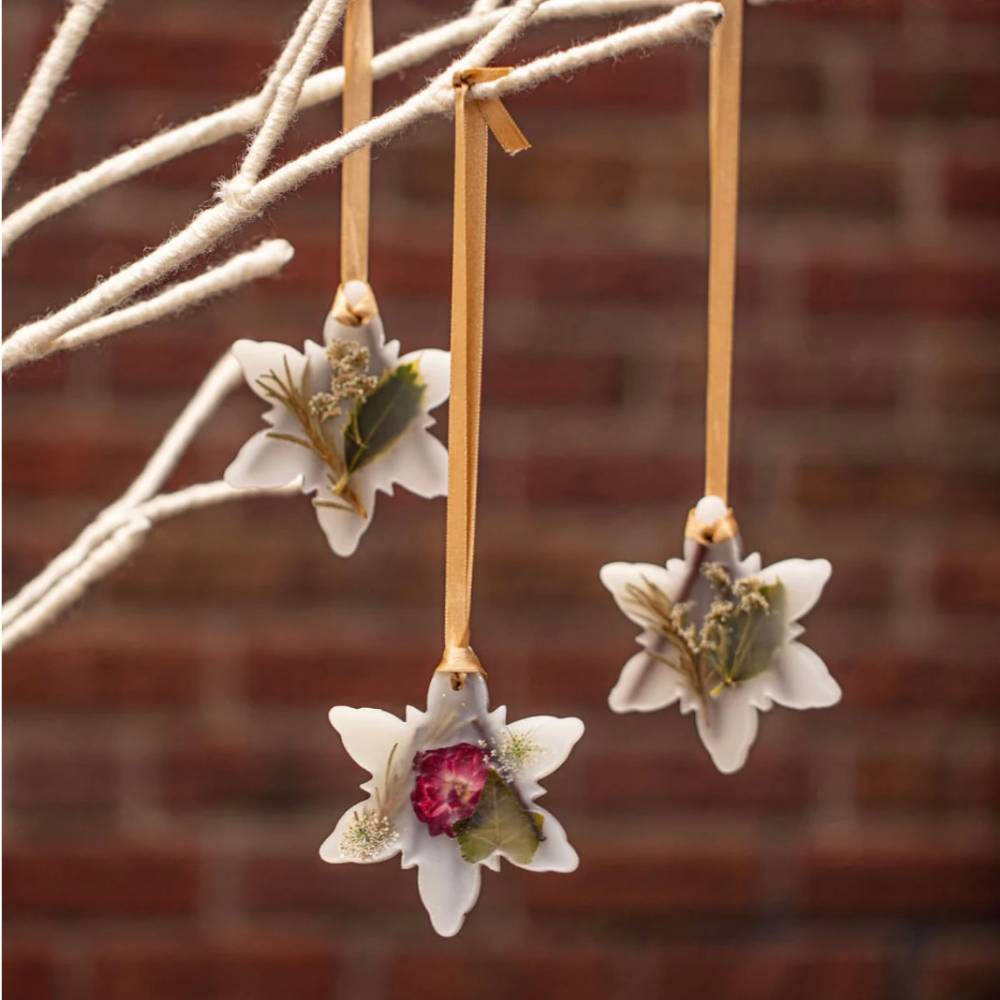 Spicy Apple Snowflake Botanical Sachet by Rosy Rings