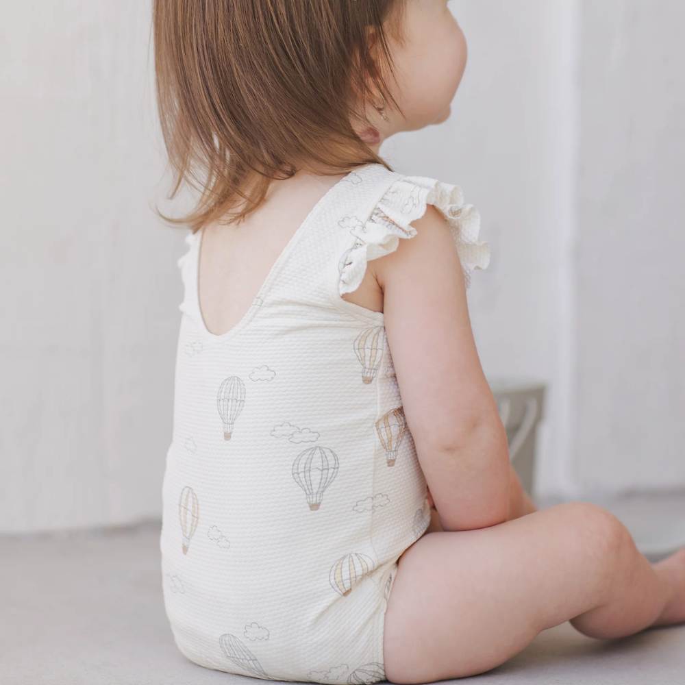Hot Air Balloons One-Piece Swimsuit by Quincy Mae
