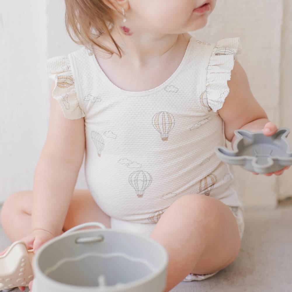 Hot Air Balloons One-Piece Swimsuit by Quincy Mae