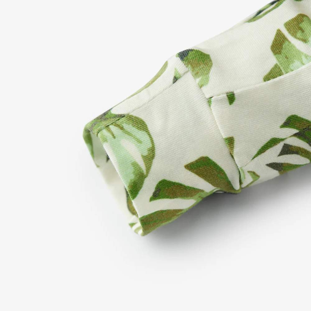 Island Leaf Zipper PJ by Milkbarn