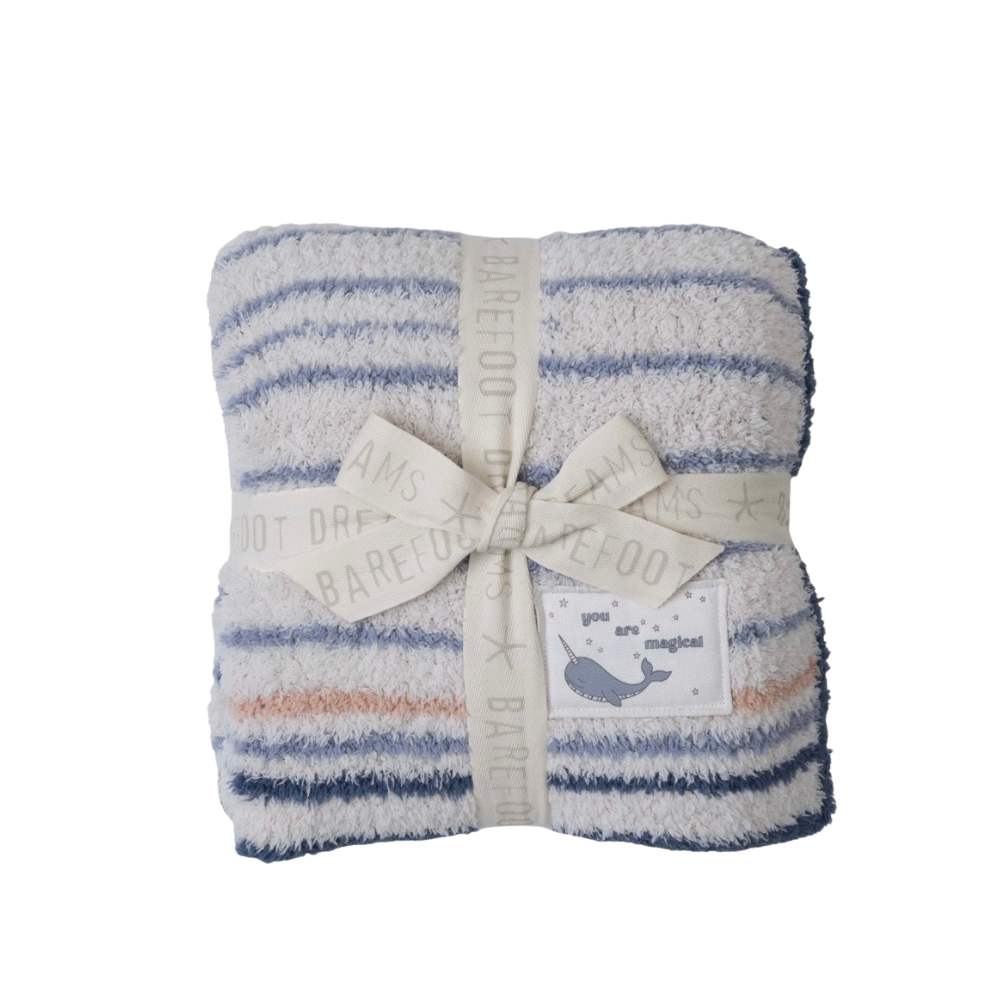 Barefoot Dreams Narwahl Stroller Blanket