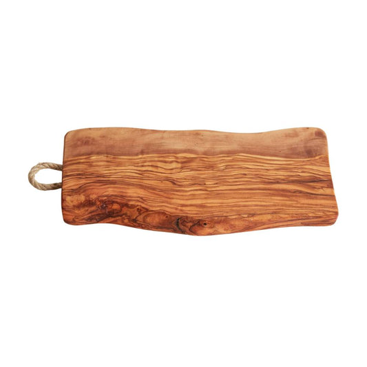 Italian Olivewood Charcuterie and Cheese Board w/ Rope Handle