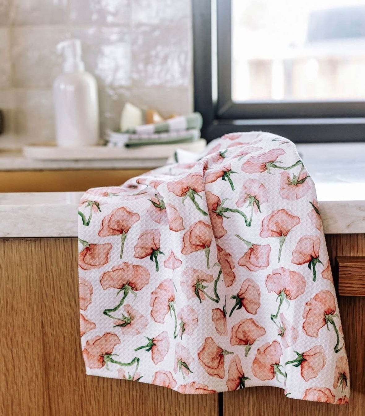 Peony Paradise Tea Towel by Geometry