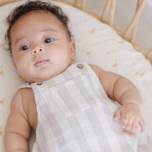 Sky Stripe Hayes Romper by Quincy Mae