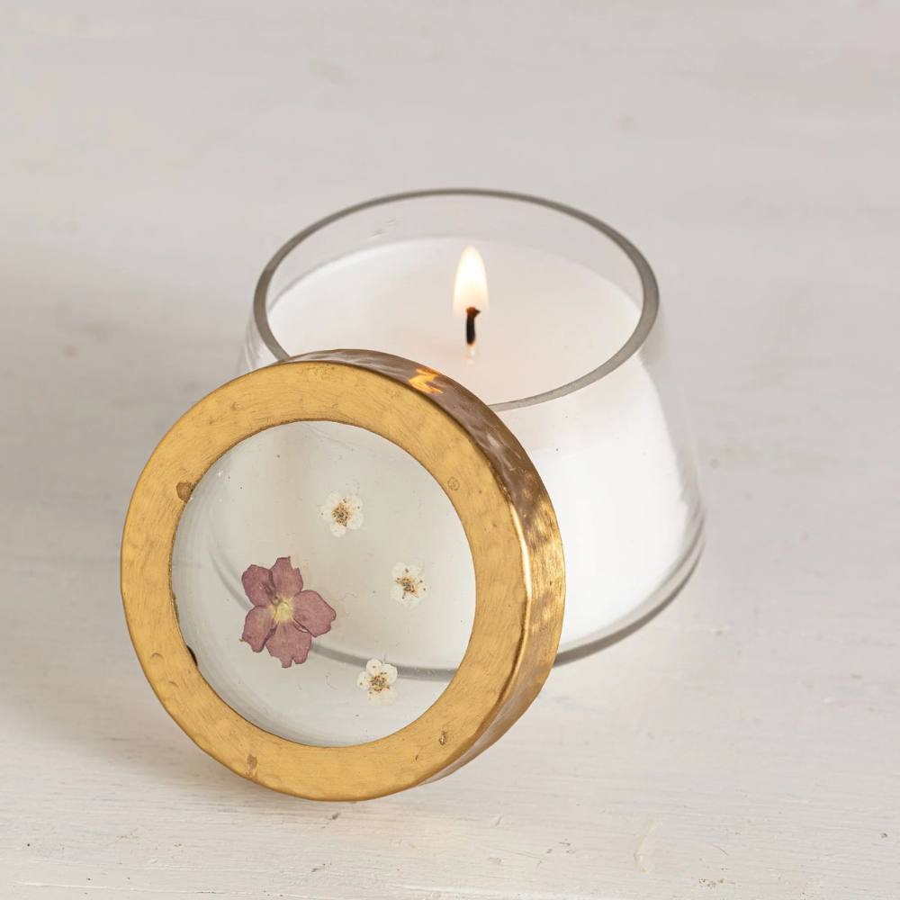 Winterberry Frost Small Pressed Candle by Rosy Rings