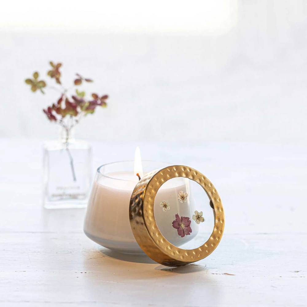 Winterberry Frost Small Pressed Candle by Rosy Rings