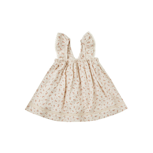 Clay Ditsy Ruffle Dress  by Quincy Mae