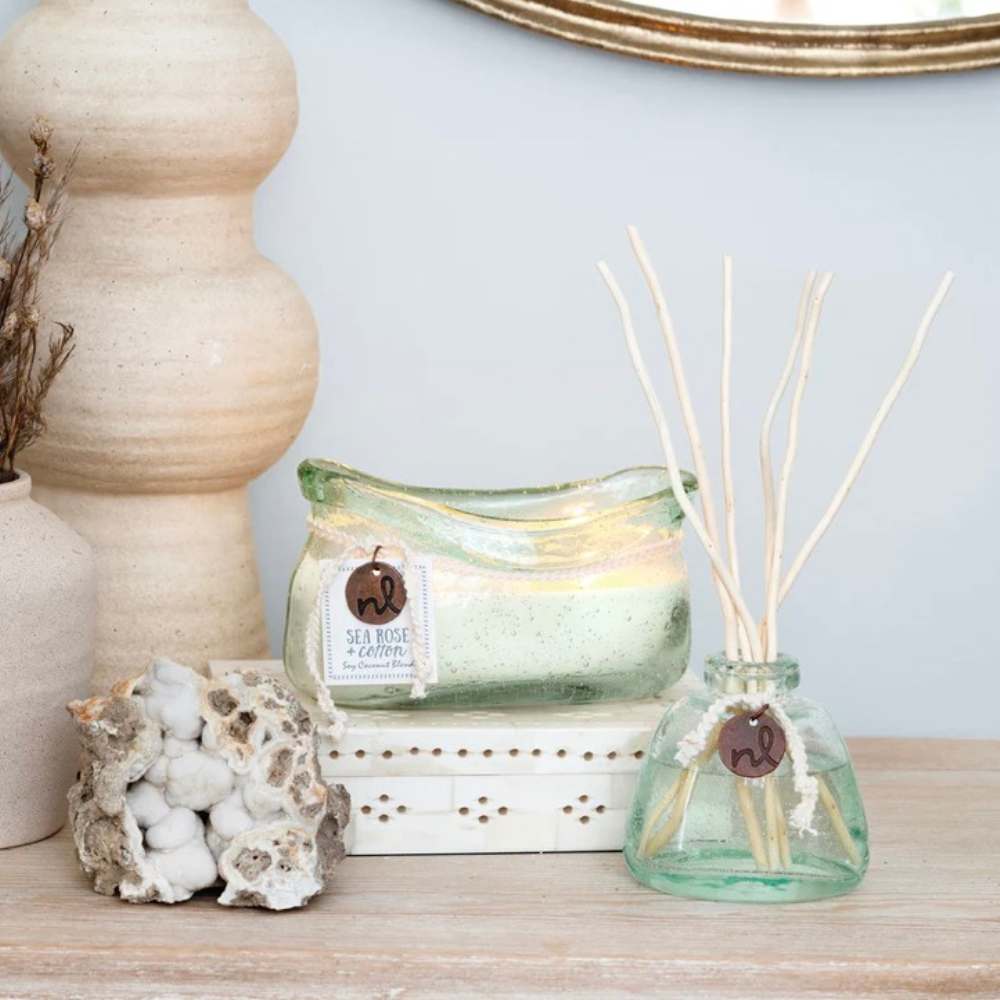 Sea Rose & Cotton Windward Reed Diffuser by Northern Lights