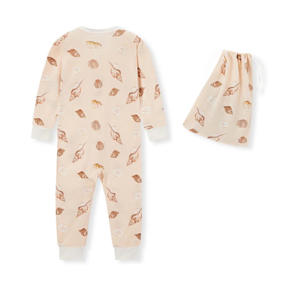 Seashells Bamboo Zipper PJ's by Milkbarn