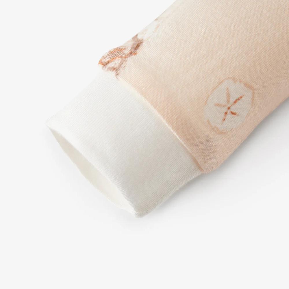 Seashells Bamboo Zipper PJ's by Milkbarn