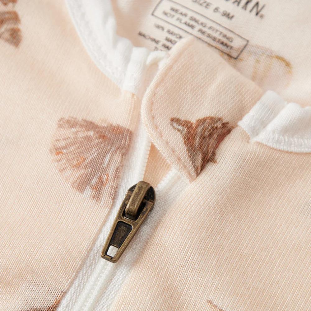 Seashells Bamboo Zipper PJ's by Milkbarn