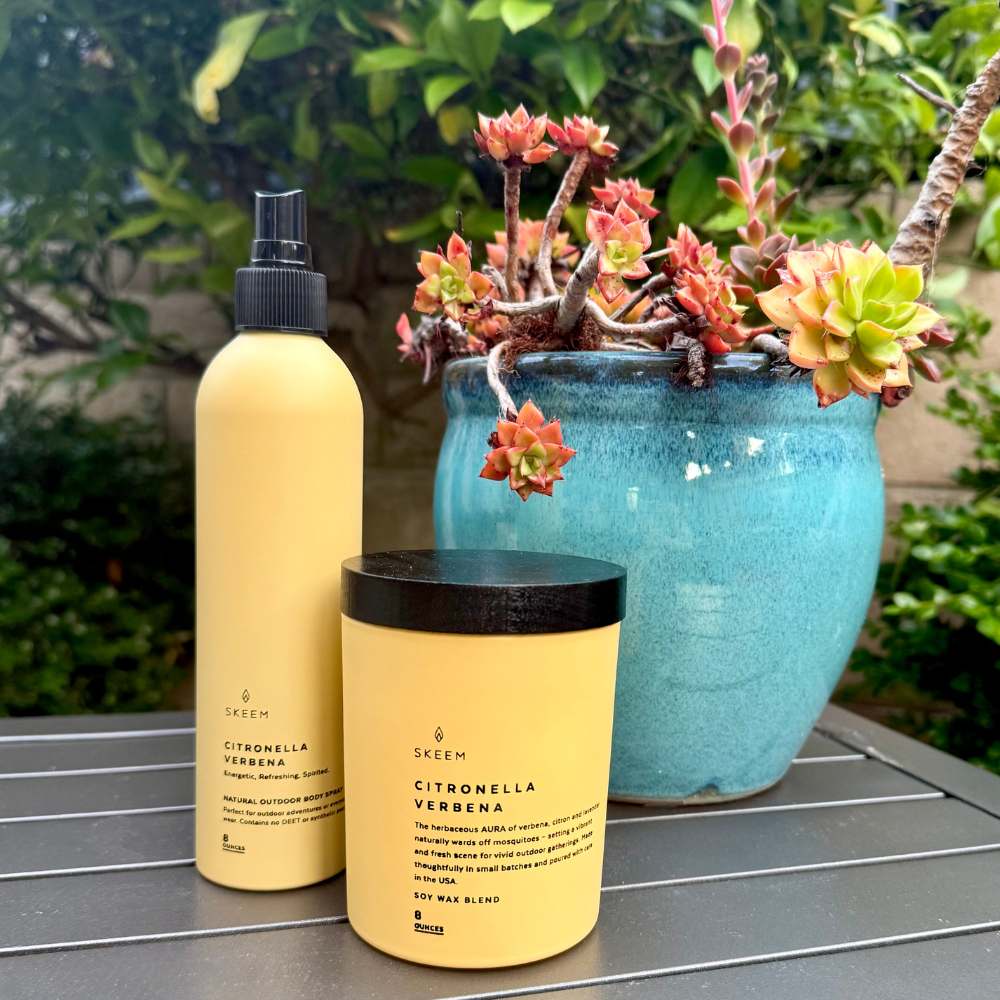 Verbena Aura Citronella Candle by Skeem