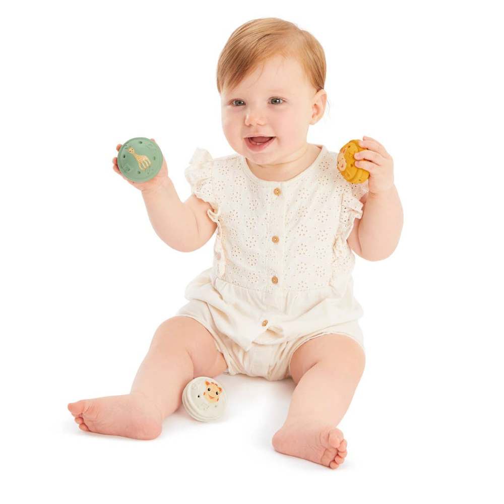 Sophie la Girafe 3 Balles Musicales - Light and Flexible Sound Balls
