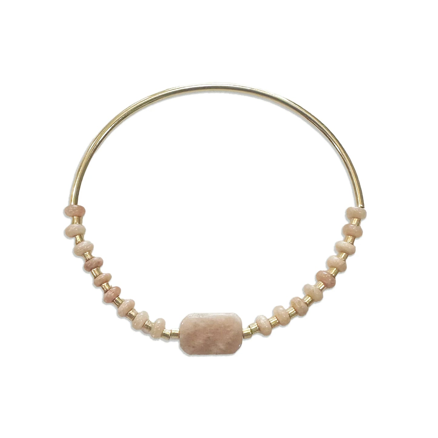 Cast of Stones Gold Sunstone Stretch Bangle