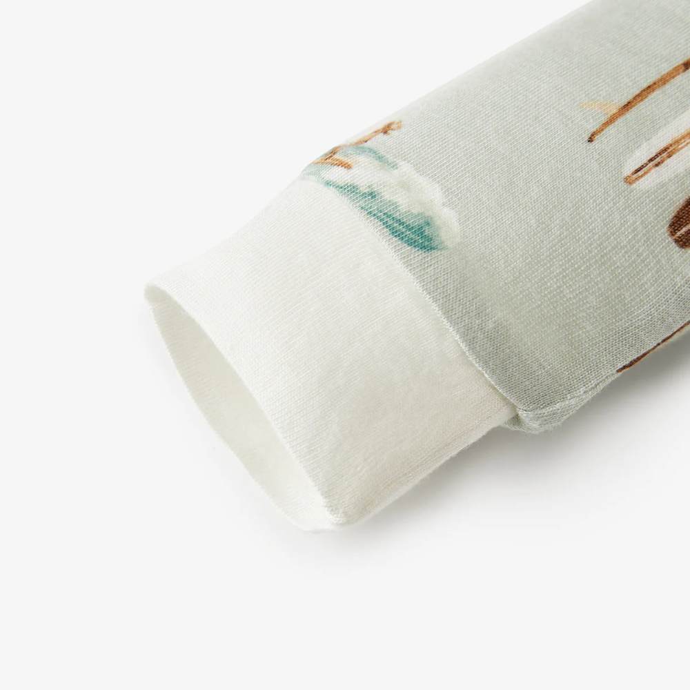 Vintage Surf Bamboo Zipper PJ's by Milkbarn