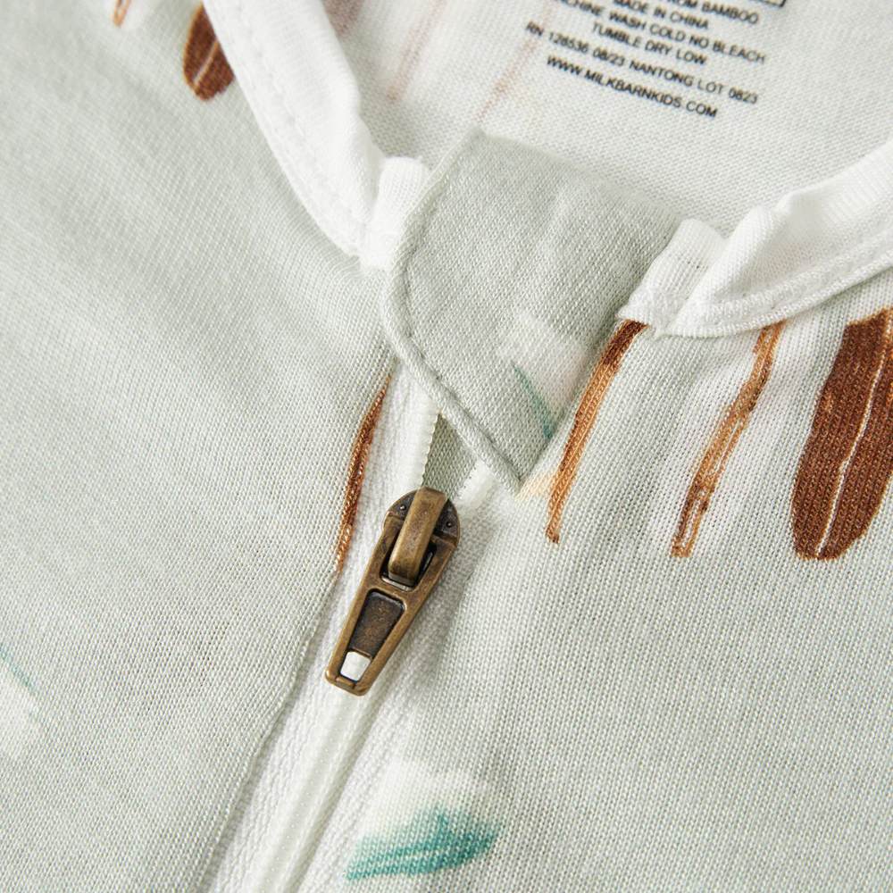 Vintage Surf Bamboo Zipper PJ's by Milkbarn