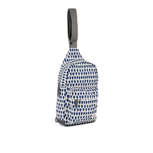 Willesden B Recycled Crossbody Bag in Indigo Rain by ORI London
