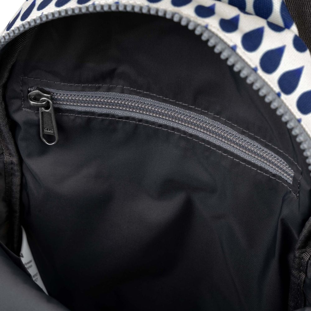 Willesden B Recycled Crossbody Bag in Indigo Rain by ORI London