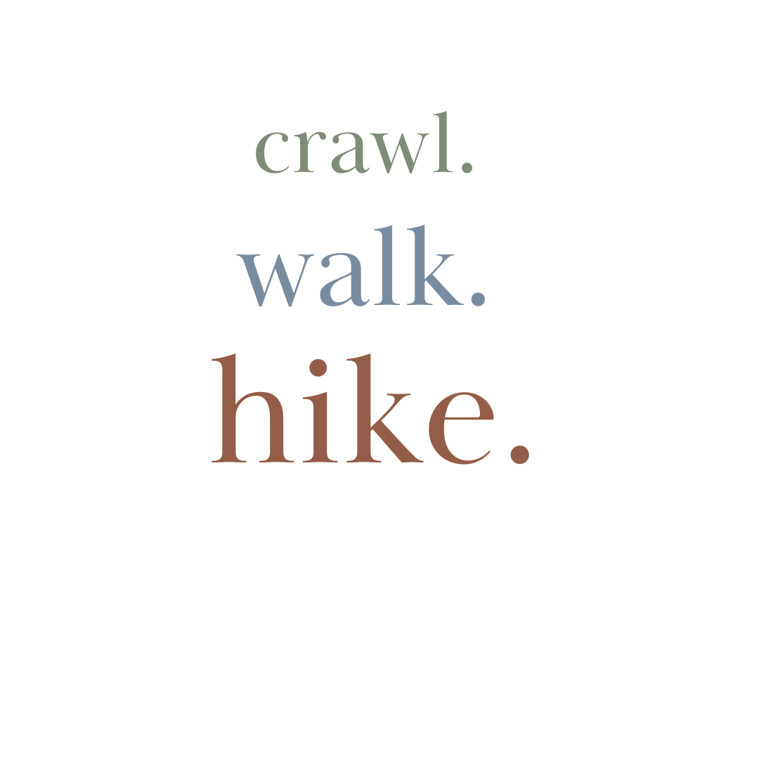 Baby organic graphic bodysuit | crawl walk hike by Finn + Emma