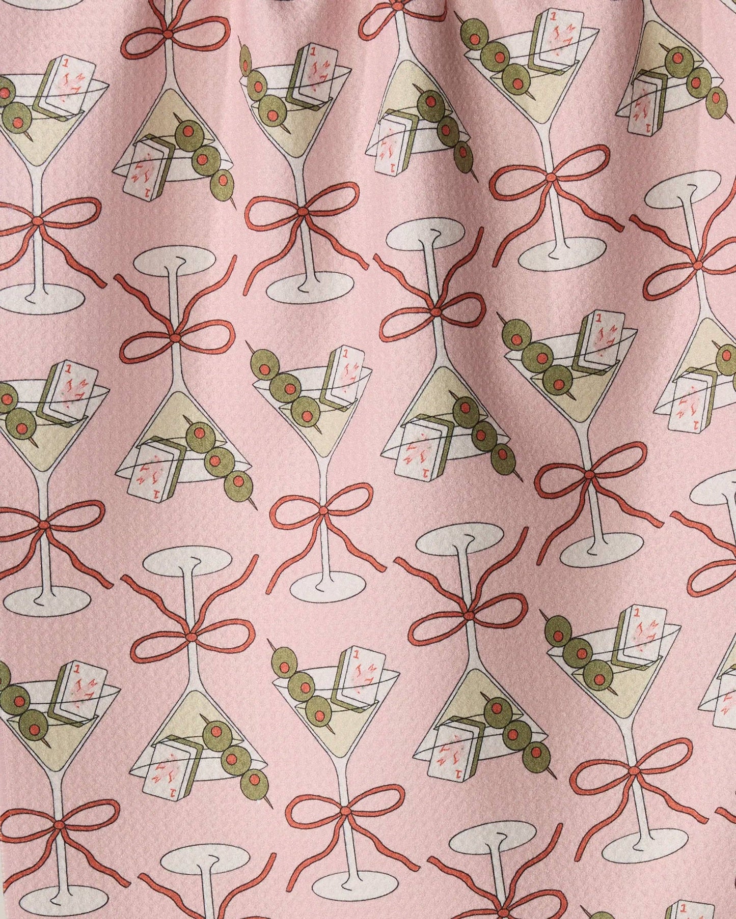 Geometry - Flower-tinis Tea Towel - Mahjong
