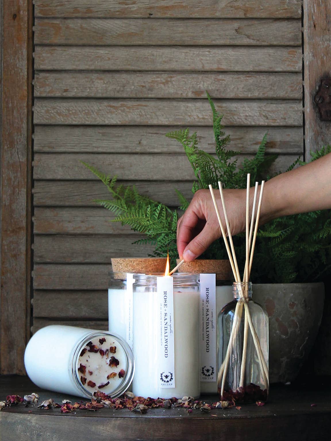 Nectar Republic Milk + Honey Apothecary Candle - Comforting