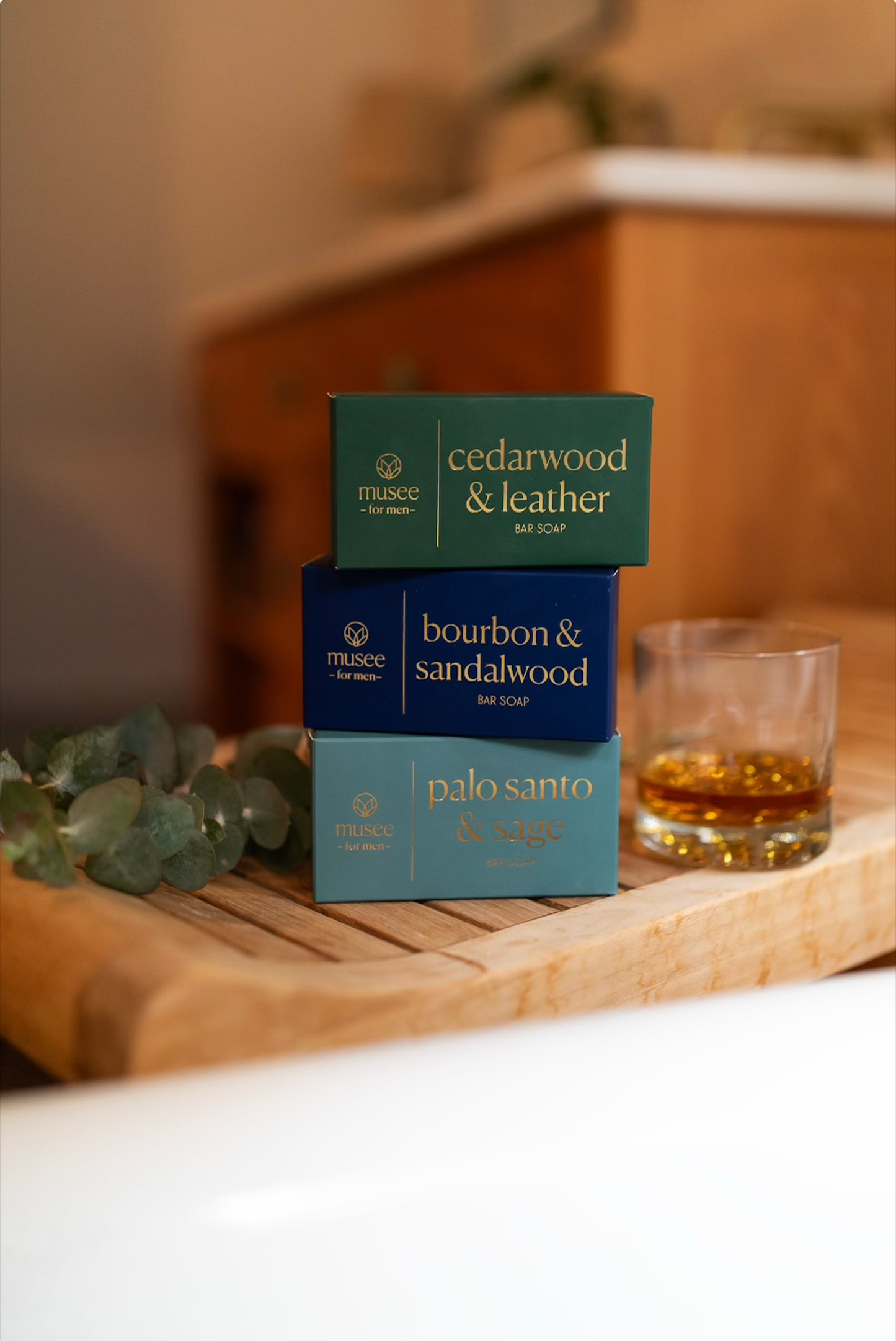 Bourbon & Sandalwood Bar Soap by Musee