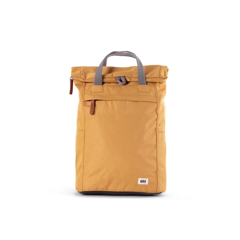 Finchley Medium Recycled Canvas Backpack in Flax by ORI London